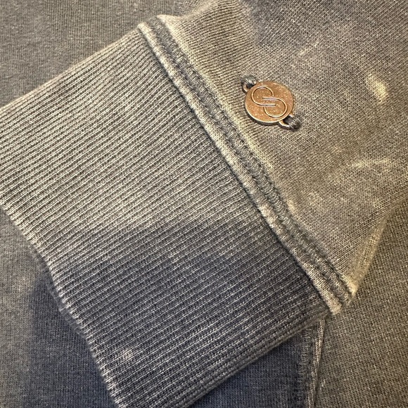 CALIA by Carrie Underwood Gray Cold-Shoulder Hoodie workout wear - Picture 4 of 5